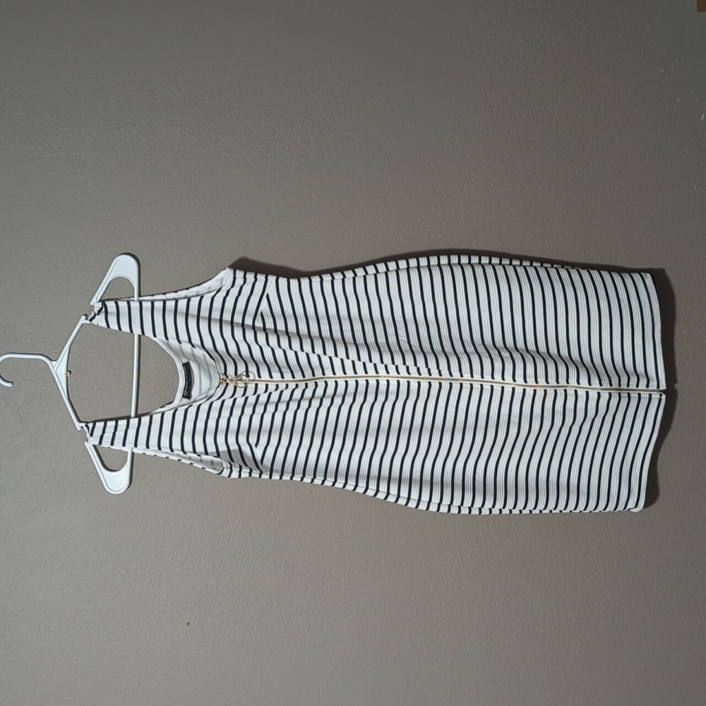 Zipper Fitted Dress